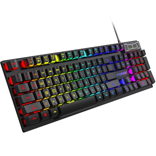 Clavier Portable 104 Touches Rétro‑Éclairé – Idéal pour Gaming & Souris de Jeu