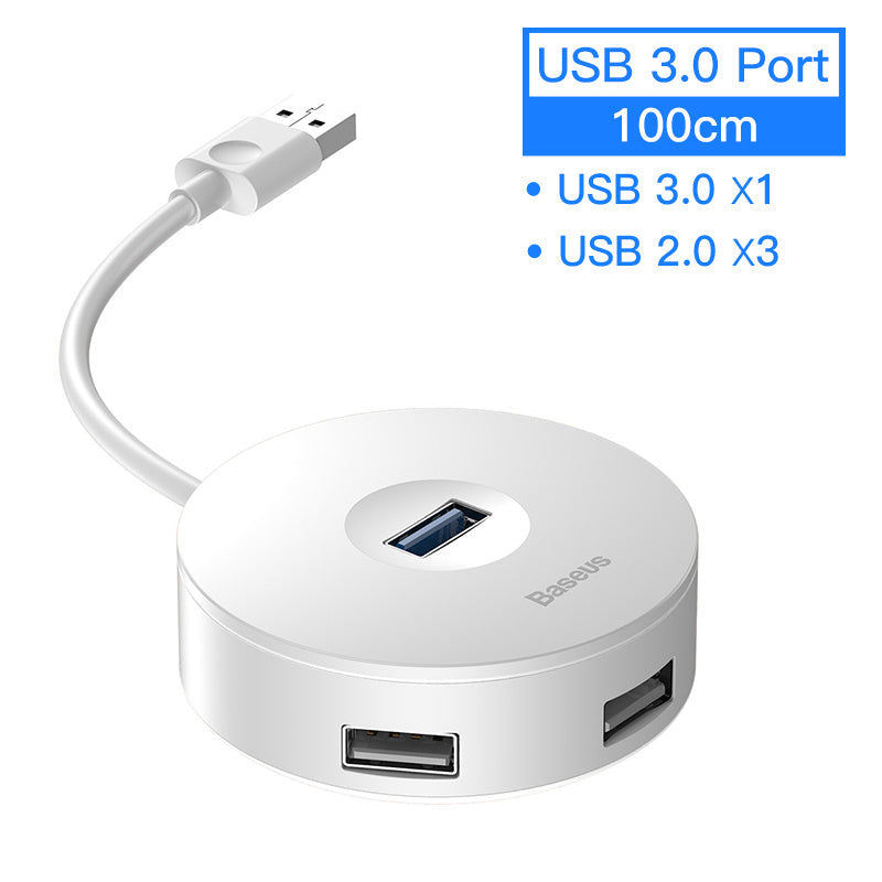 RoundHub – Hub USB Compact & Élégant | Connectez Tout en Un Instant