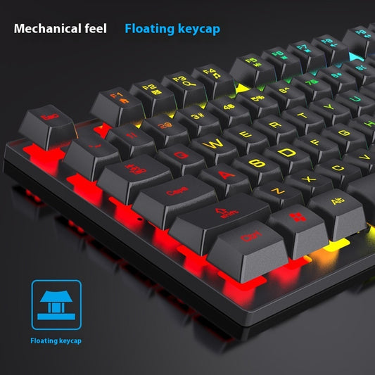 Clavier Portable 104 Touches Rétro‑Éclairé – Idéal pour Gaming & Souris de Jeu