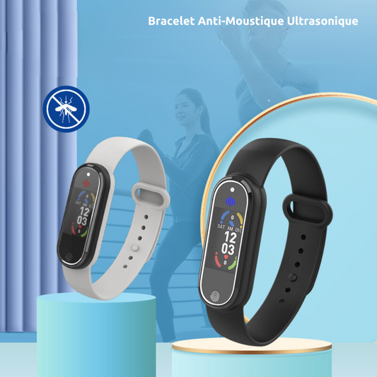 MosquiWave – Bracelet Anti-Moustiques Ultrasonique | Protection Naturelle Sans Chimie