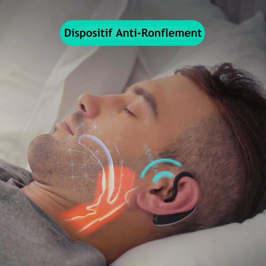 SomniQuiet – Oreillette Bluetooth Anti-Ronflement | Analyse du Sommeil & Nuits Tranquilles