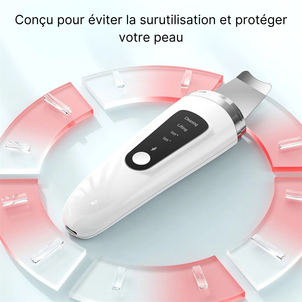 ÉpureSkin – Appareil Ultrasonique Visage | Nettoyage, Exfoliation & Lifting à Domicile