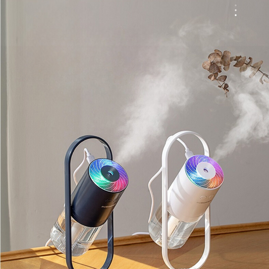 AeroPur – Humidificateur USB à Ultrasons | Brume Fine, Lumières Apaisantes & Purification