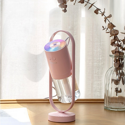 AeroPur – Humidificateur USB à Ultrasons | Brume Fine, Lumières Apaisantes & Purification