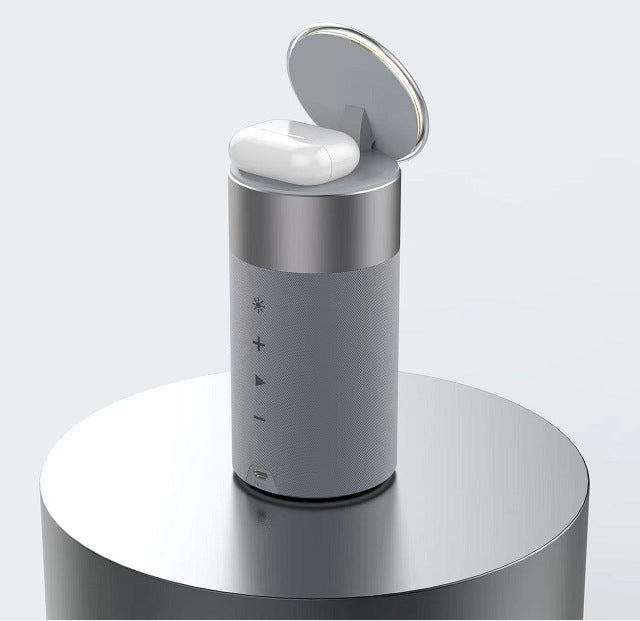 TriConnect Station – Chargeur Sans Fil 3-en-1 | Enceinte Bluetooth & Lampe Tactile