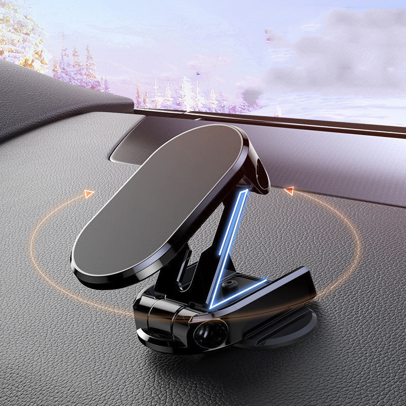 MetalRoad Compact – Support Magnétique Pliable pour Voiture | Rotation 360° & Fixation Universelle