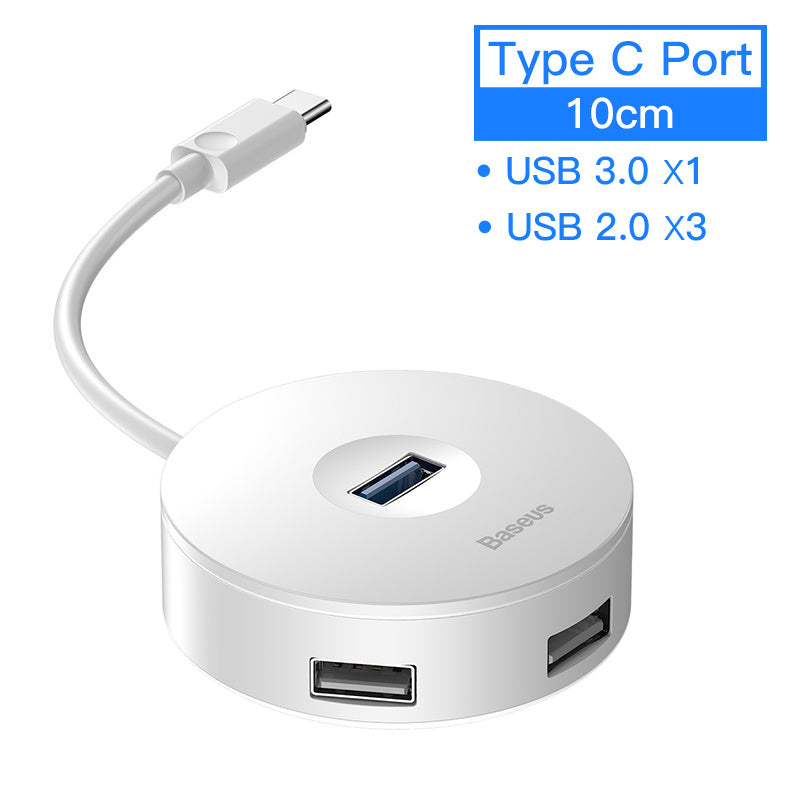 RoundHub – Hub USB Compact & Élégant | Connectez Tout en Un Instant