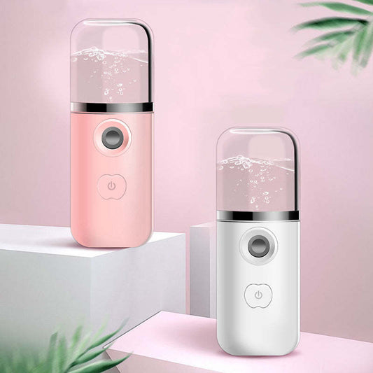 HydraNano Pocket – Mini Vaporisateur Facial USB | Hydratation Nano en Profondeur