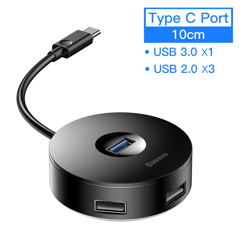 RoundHub – Hub USB Compact & Élégant | Connectez Tout en Un Instant