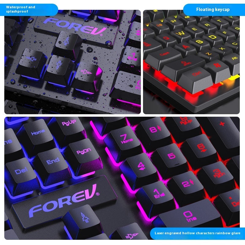 Clavier Portable 104 Touches Rétro‑Éclairé – Idéal pour Gaming & Souris de Jeu