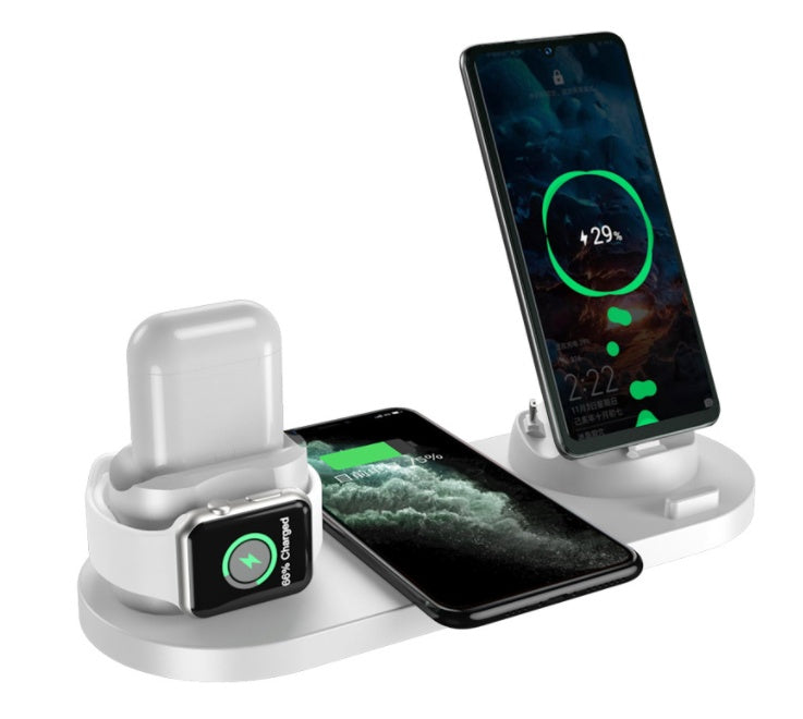 PowerDock 6-en-1 – Chargeur Sans Fil Rapide Multifonction | Tous Vos Appareils en Un Geste