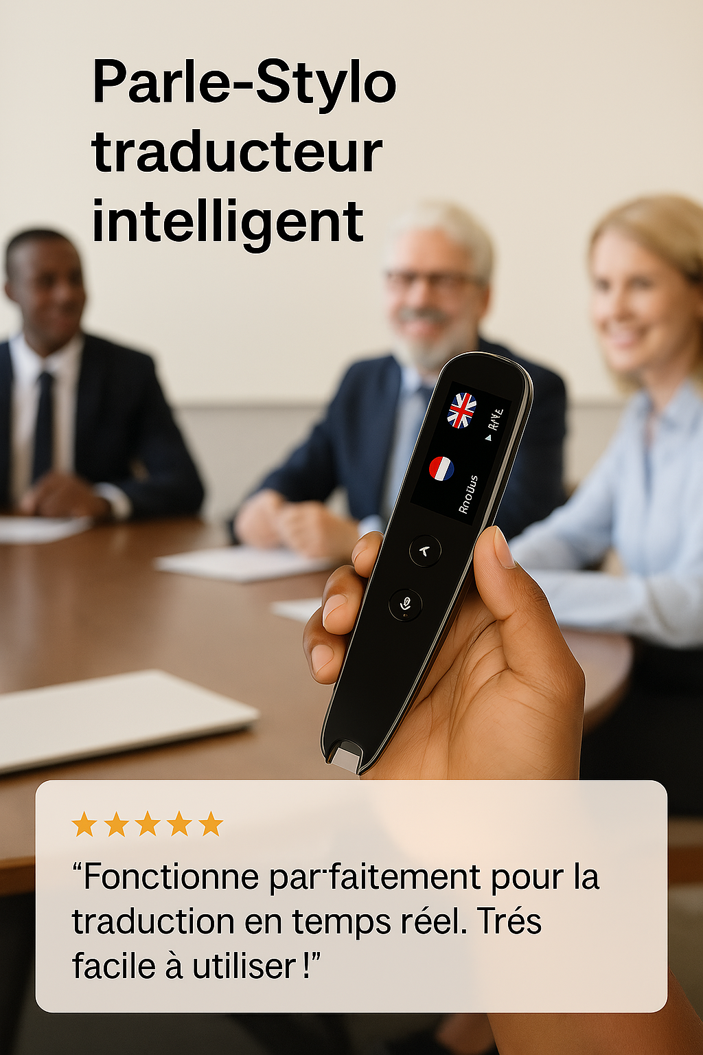 Stylo Traducteur Intelligent – 112 Langues, OCR, Hors Ligne & Wi-Fi