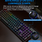 Clavier Portable 104 Touches Rétro‑Éclairé – Idéal pour Gaming & Souris de Jeu