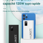 Batterie externe 80000mAh 120W, charge Super rapide, capacité suffisante 100%, chargeur de batterie Portable, affichage numérique pour iPhone Xiaomi