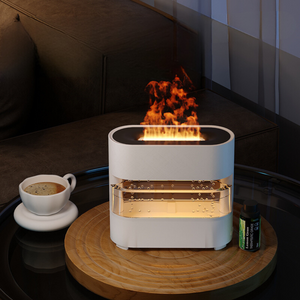 AromaFusion – Diffuseur Pluie & Flamme | Humidificateur Aromatique & Déco Relaxante