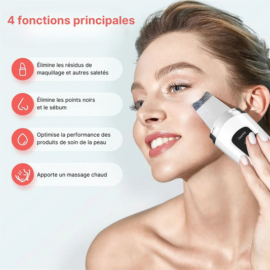 ÉpureSkin – Appareil Ultrasonique Visage | Nettoyage, Exfoliation & Lifting à Domicile