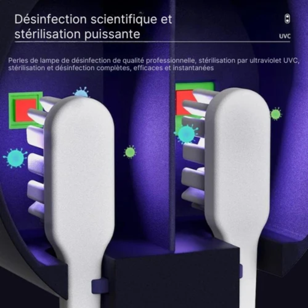 HygiDent UV – Stérilisateur Brosse à Dents UV | Élimine 99,9% des Bactéries