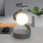 LuneLumineuse – Lampe de Bureau Lune Rotative | Éclairage & Charge Sans Fil Intégrée