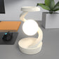 LuneLumineuse – Lampe de Bureau Lune Rotative | Éclairage & Charge Sans Fil Intégrée