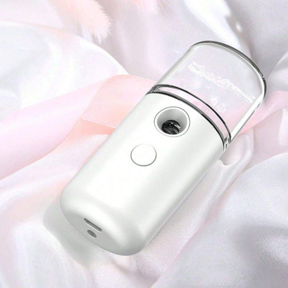 HydraNano Pocket – Mini Vaporisateur Facial USB | Hydratation Nano en Profondeur