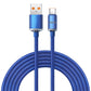 Câble tressé USB-A vers USB-C — bleu — un câble par commande