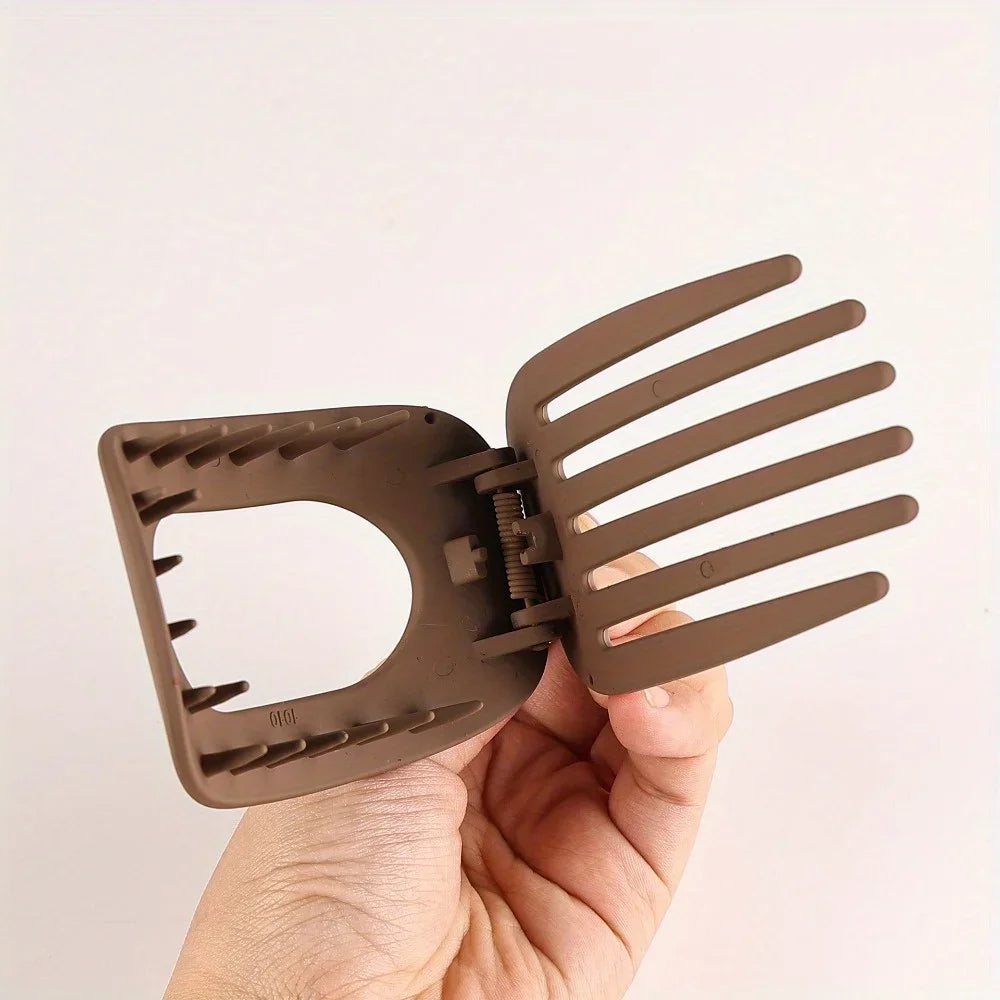 Pince à cheveux plate ovale – Confort et maintien
