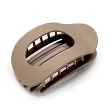 Pince à cheveux plate ovale – Confort et maintien