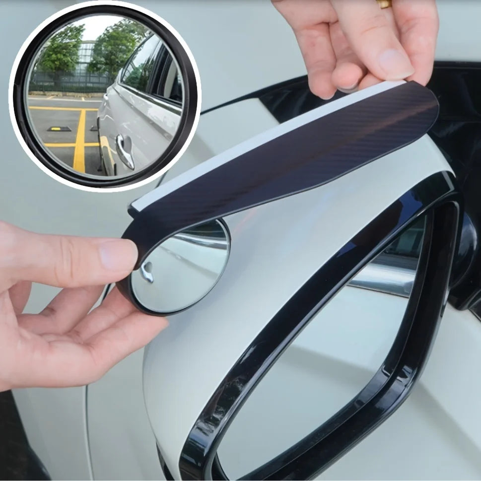 Miroirs d’angle mort orientables avec visières pare-pluie — Lot de 2 | ABKANOVA