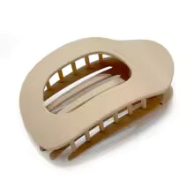 Pince à cheveux plate ovale – Confort et maintien