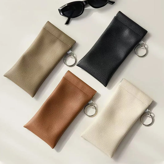 Pochette souple pour lunettes avec porte-clés | ABKANOVA
