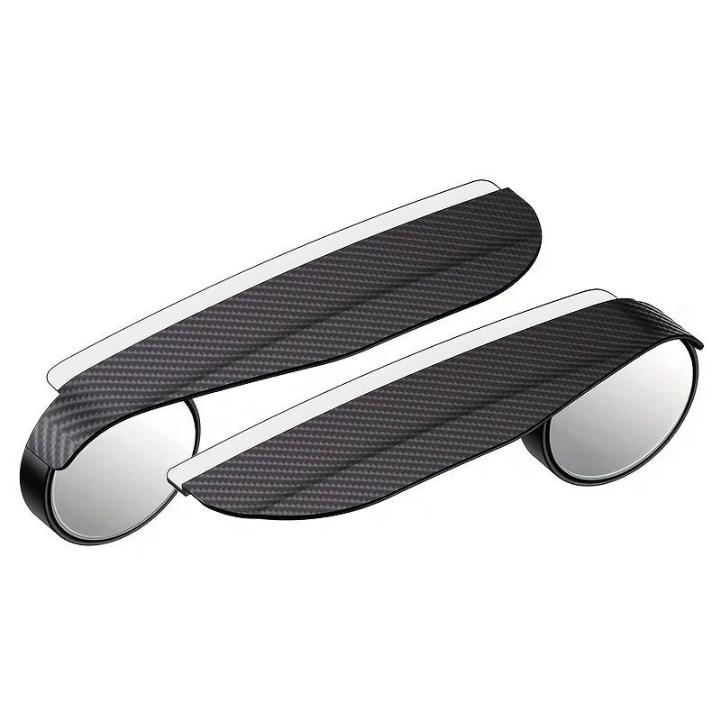 Miroirs d’angle mort orientables avec visières pare-pluie — Lot de 2 | ABKANOVA