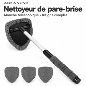 Nettoyeur de pare-brise télescopique — Kit gris | ABKANOVA