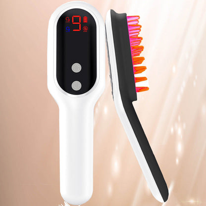 HairBoost Pro – La brosse intelligente qui stimule la repousse et détend votre cuir chevelu grâce à la lumière rouge & bleue