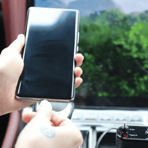 PowerCar 100 – Chargeur Allume-Cigare 100W | USB-A & USB-C, Charge Ultra-Rapide en Voiture