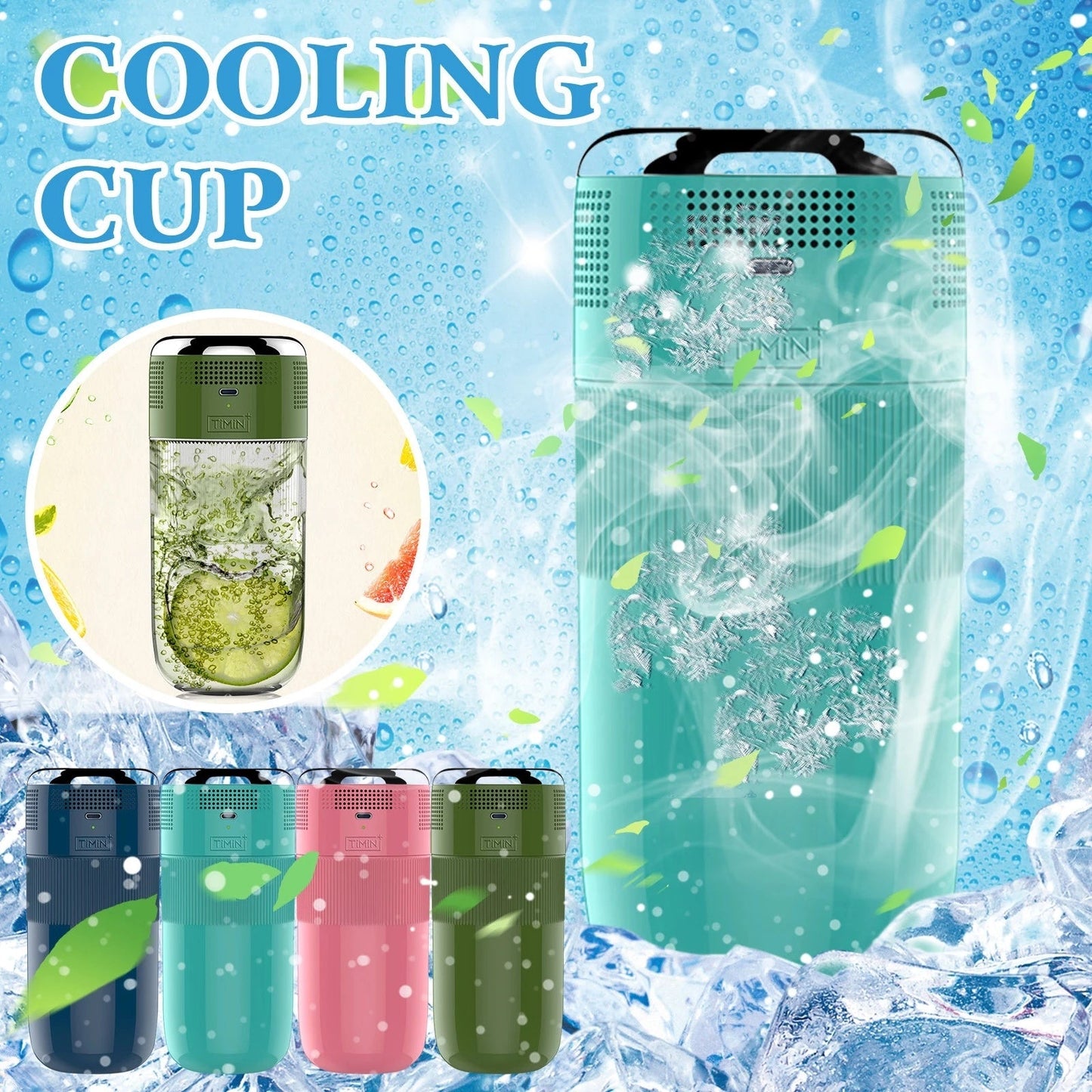 Glaci'Glass – Travel mug réfrigérant rechargeable USB
