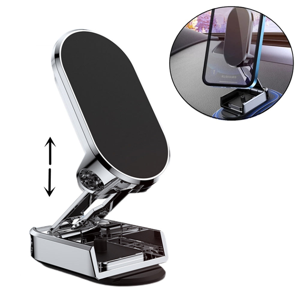 MetalRoad Compact – Support Magnétique Pliable pour Voiture | Rotation 360° & Fixation Universelle