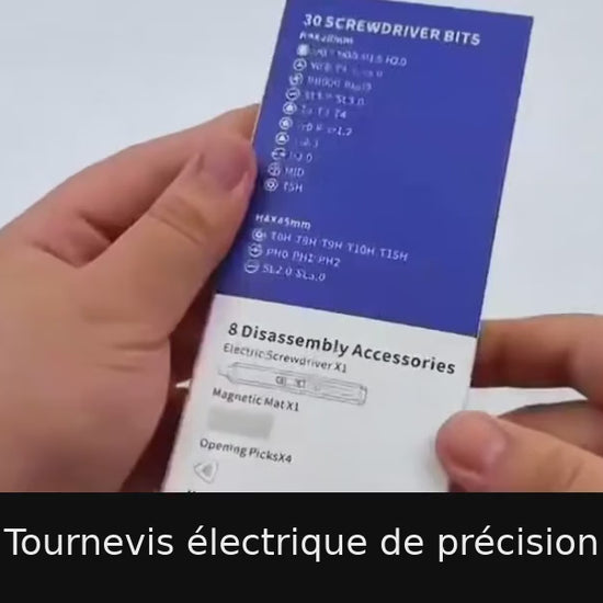 Démonstration du tournevis électrique de précision