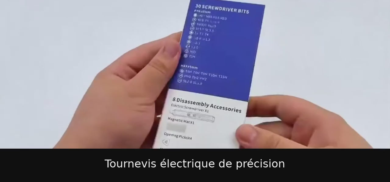 Démonstration du tournevis électrique de précision