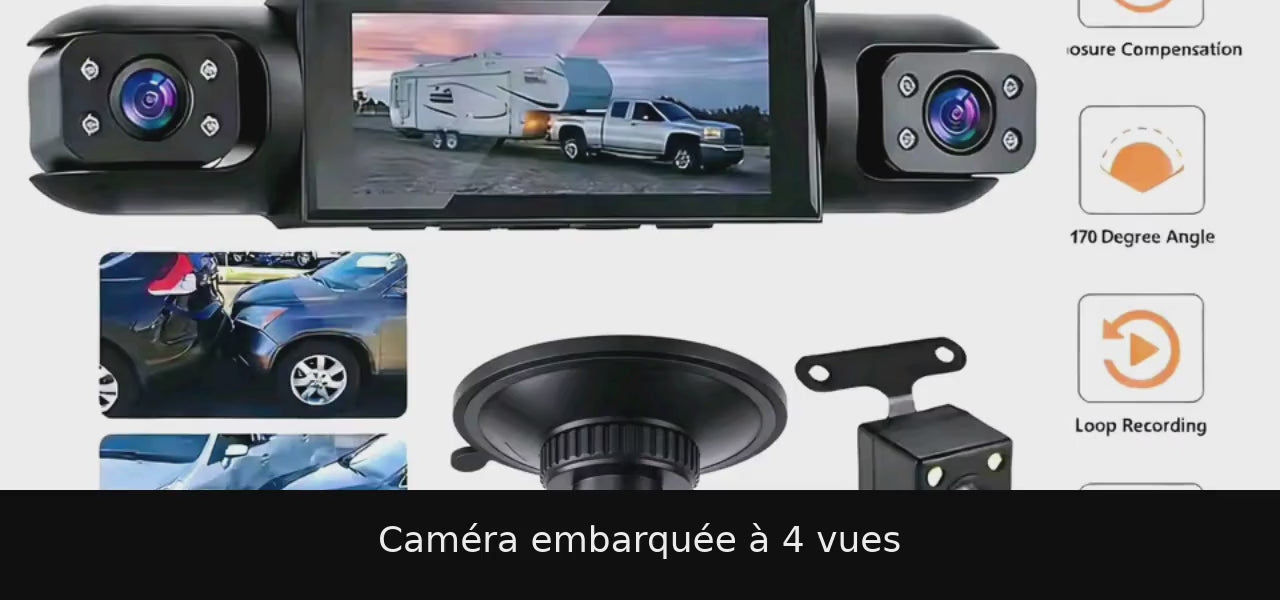 Démonstration de la caméra embarquée à quatre vues